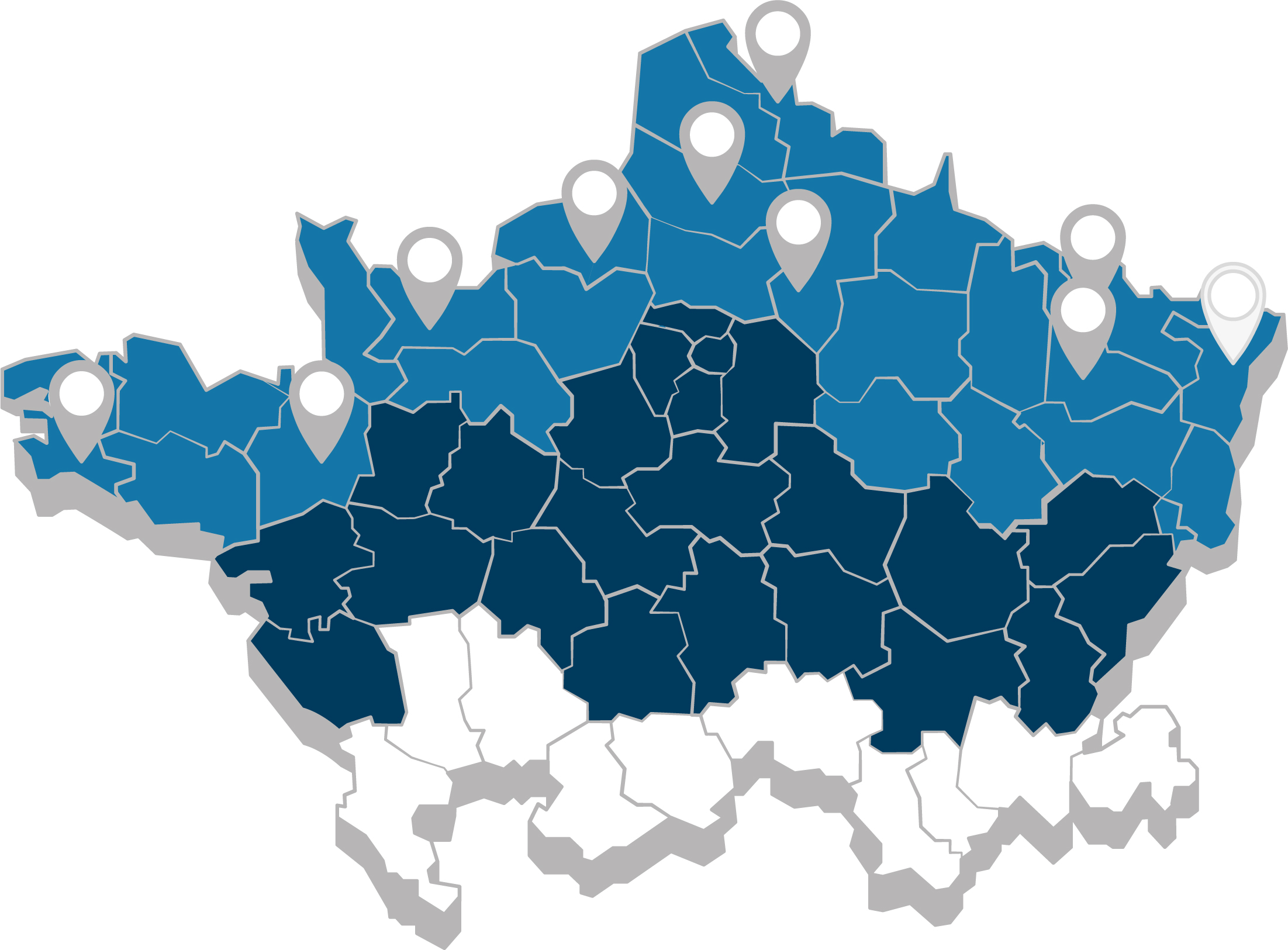 Carte des agences CIMME Sodimat