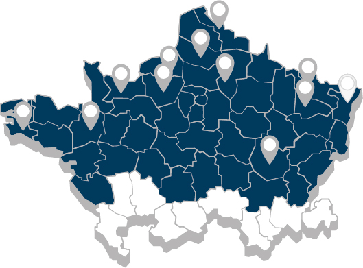 Carte Agences Groupe CIMME